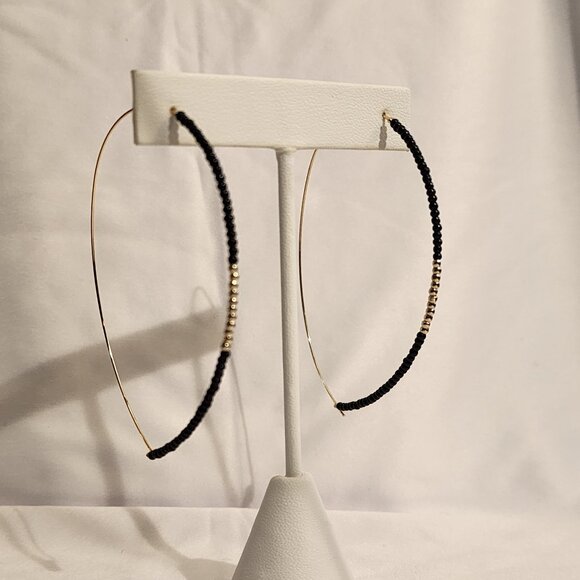 Parklane Collins Earrings - Black and Gold - Picture 1 of 2